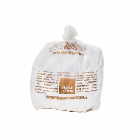 STARCHBAG Biodegradowalne worki na śmieci w 100% biodegradowalne 15 sztuk 35 L